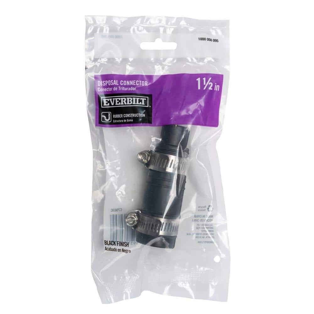 Promo 🌟 Everbilt 1-1/2 in. Black Rubber Dishwasher Garbage Disposal Connector ⌛ 5 Promo 🌟 Everbilt 1-1/2 in. Black Rubber Dishwasher Garbage Disposal Connector ⌛ - Image 3