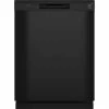 Best Sale ⌛ Hotpoint 24 in. in Black Front Control Built-in Tall Tub Dishwasher with 60 dBA 😉 -Appliance Parts Store black hotpoint built in dishwashers hdf310pgrbb 64 1000