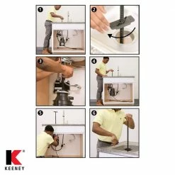 Best Pirce ✔️ KEENEY Plumbers Third Hand EZ 1-2-3 Garbage Disposal Installation Tool, Black 🧨 -Appliance Parts Store black keeney garbage disposal parts 3h2013 1f 1000