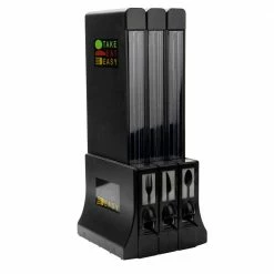 Brand new 🎉 Mind Reader Refillable Plasticware Utensil Dispenser in Black 🔥