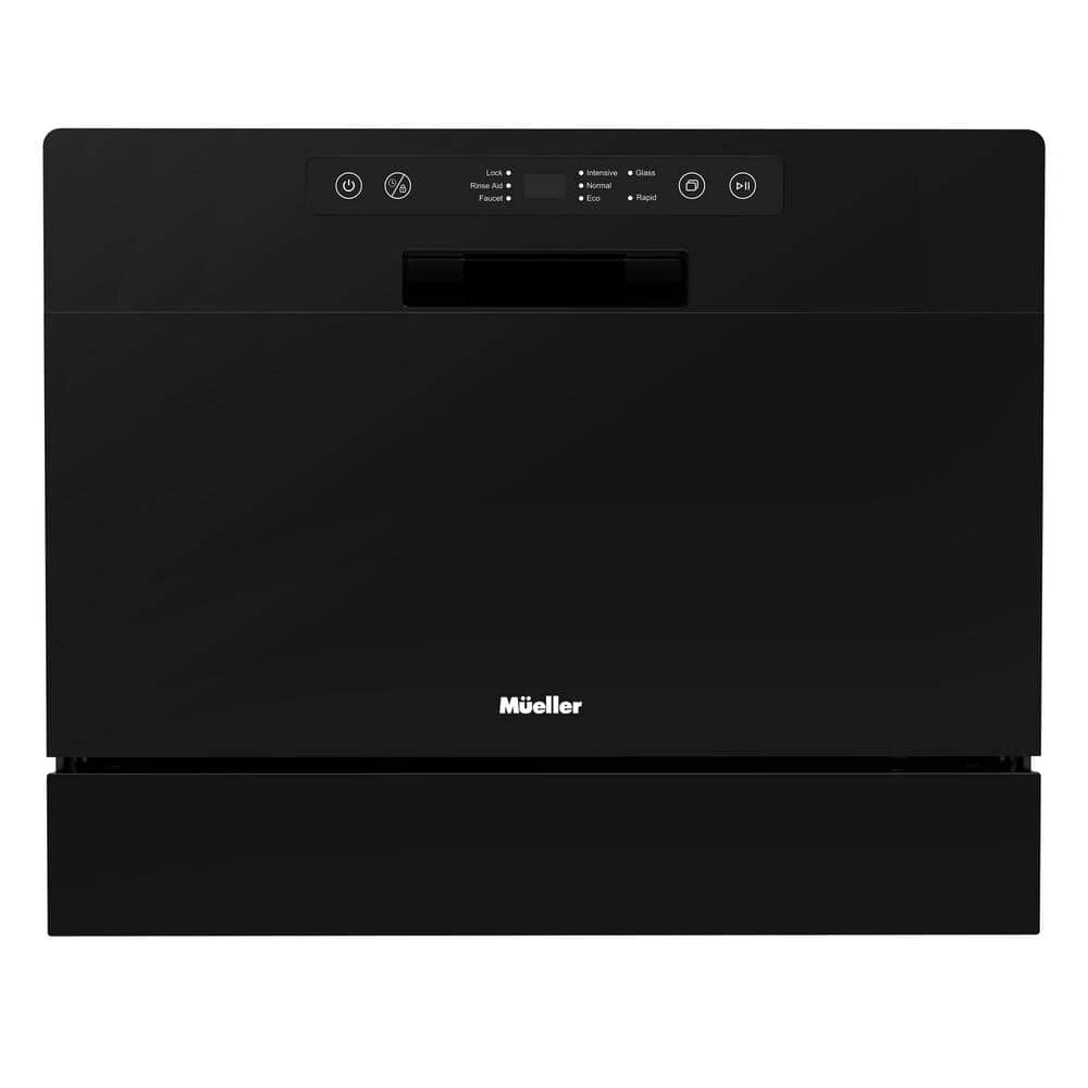 Hot Sale 🔥 MUELLER 21 in. Professional Digital Portable Countertop Dishwasher with 6 Place Settings in Black 🌟 8 Hot Sale 🔥 MUELLER 21 in. Professional Digital Portable Countertop Dishwasher with 6 Place Settings in Black 🌟 - Image 6