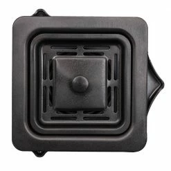 Brand new 🧨 S STRICTLY KITCHEN + BATH Black Stainless Steel Square Garbage Disposal Adapter 👍