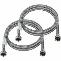 Flash Sale ⭐ CERTIFIED APPLIANCE ACCESSORIES 5 ft. Braided Stainless Steel Washing Machine Hoses (40-Pack) 😉 -Appliance Parts Store certified appliance accessories washing machine parts 843631129784 1f 1000