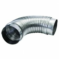New ✨ Everbilt 4 in. x 2 ft. Semi-Rigid Aluminum Dryer Vent Duct with Collars ❤️