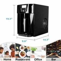 Best Pirce 🤩 Unbranded Ice Maker Machine, Ice Cube Shape with Hollow Cylinder, Make 9-Pieces of Ice At A Time 🧨 -Appliance Parts Store freezer parts aybszhd749 4f 1000