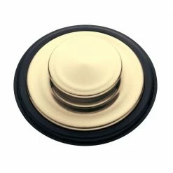 Best Sale 🤩 Kitchen Sink Flange & Sink Stopper for InSinkErator Garbage Disposals in French Gold ✨ -Appliance Parts Store french gold insinkerator garbage disposal parts flg stp fg 4f 1000
