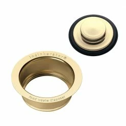 Best Sale ๐คฉ Kitchen Sink Flange & Sink Stopper for InSinkErator Garbage Disposals in French Gold โจ