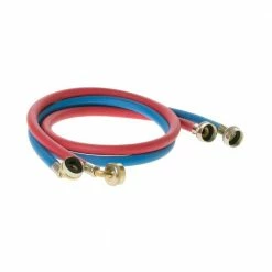 Best deal ⌛ GE 4 ft. Universal (1 Blue and 1 Red) Rubber Washer Hoses (2-Pack) 🛒