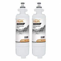 Best Pirce 🔥 HDX FML-3-S Standard Refrigerator Water Filter Replacement Fits LG LT700P (2-Pack) 🔔