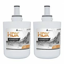 Top 10 🤩 HDX FMS-1-S Standard Refrigerator Water Filter Replacement Fits Samsung HAF-CU1S (2-Pack) 👏