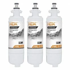 Top 10 🔔 HDX FML-3-S Standard Refrigerator Water Filter Replacement Fits LG LT700P (3-Pack) 😍