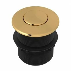 Deals ✔️ ROHL 1.75 in. Air Activated Switch Button Only for Waste Disposal in Italian Brass ❤️