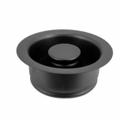 Cheapest 👍 Westbrass 4-1/4 in. 3-Bolt Mount Waste Disposal Flange and Stopper in Matte Black 👏