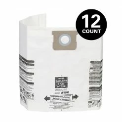 Deals 🌟 MULTI FIT 15 Gallon to 22 Gallon Dust Collection Bags for Shop-Vac Branded Wet/Dry Shop Vacuums (12-Pack) ✨