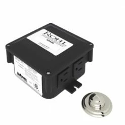 Best reviews of 🤩 ROHL 1.81 in. Luxury Air Activated Switch Complete with Button and Control Box for Waste Disposal in Polished Nickel 💯