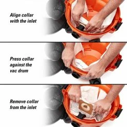 Cheap 🥰 High-Efficiency Size C Dust Collection Bags for 3 to 4.5 Gallon and HD06001 RIDGID Wet/Dry Shop Vacuums (2-Pack) 🥰 -Appliance Parts Store ridgid shop vacuum attachments vf3501 a0 1000