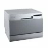 Deals 🥰 EdgeStar 22 in. Wide 6-Place Setting Energy Star Rated Countertop Dishwasher - Silver 👏 -Appliance Parts Store silver edgestar countertop dishwashers dwp62sv 64 1000