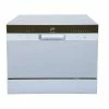 Flash Sale ✔️ SPT 21 in. Silver Portable Countertop 120-Volt Dishwasher with 7 Cycles with 6 Place Settings Capacity 👏