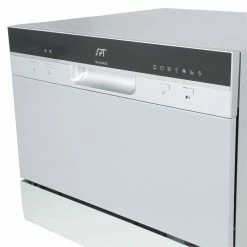 Discount 🌟 SPT 21 in. Silver Portable Countertop 120-Volt Dishwasher with 7 Cycles with 6 Place Settings Capacity 👏 -Appliance Parts Store silver spt countertop dishwashers sd 2224dsb 76 1000
