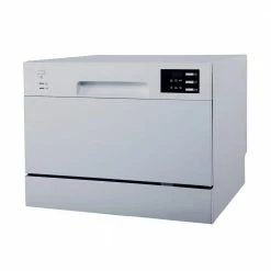 Discount 😀 SPT 21 in. Silver Digital Countertop 120-Volt Dishwasher with 6-Cycles with 6-Place Settings Capacity 😀 -Appliance Parts Store silver spt countertop dishwashers sd 2225dsa c3 1000
