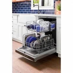 Best Pirce 🤩 24 in. Fingerprint Resistant Stainless Steel Top Control Built-In Tall Tub Dishwasher with Steam Clean and 52 dBA 🌟 -Appliance Parts Store stainless steel ge built in dishwashers gdt550pyrfs 1f 1000
