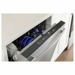 Best Pirce 🤩 24 in. Fingerprint Resistant Stainless Steel Top Control Built-In Tall Tub Dishwasher with Steam Clean and 52 dBA 🌟 -Appliance Parts Store stainless steel ge built in dishwashers gdt550pyrfs 44 1000