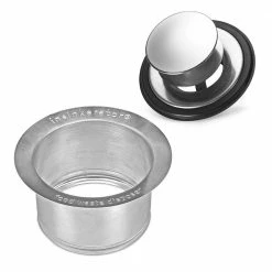 Best Pirce ⌛ Extended Kitchen Sink Flange & SilverSaver Sink Stopper for InSinkErator Garbage Disposals in Stainless Steel 🛒