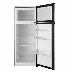 Budget 🤩 Vissani 7.1 cu. ft. Top Freezer Refrigerator in Stainless Steel Look ⌛ -Appliance Parts Store stainless steel look vissani top freezer refrigerators mdff7ss 4f 1000