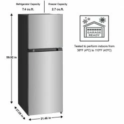 Best deal π Vissani 10.1 cu. ft. Top Freezer Refrigerator in Stainless Steel Look π 11 Best deal π Vissani 10.1 cu. ft. Top Freezer Refrigerator in Stainless Steel Look π -Appliance Parts Store stainless steel look vissani top freezer refrigerators mdtf10ss 40 1000