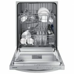 Best reviews of 😉 Samsung 24 in. Top Control Tall Tub Dishwasher in Stainless Steel with Stainless Steel Interior Door, 55 dBA ✔️ -Appliance Parts Store stainless steel samsung built in dishwashers dw80r2031us 40 1000