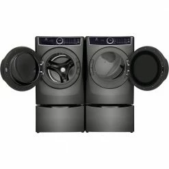 Outlet 🎁 Electrolux 15 in. Laundry Pedestal with Storage Drawer in Titanium 💯 -Appliance Parts Store titanium electrolux washer and dryer pedestals epwd257utt 1f 1000