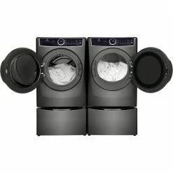 Outlet 🎁 Electrolux 15 in. Laundry Pedestal with Storage Drawer in Titanium 💯 -Appliance Parts Store titanium electrolux washer and dryer pedestals epwd257utt 40 1000