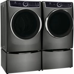 Outlet 🎁 Electrolux 15 in. Laundry Pedestal with Storage Drawer in Titanium 💯 -Appliance Parts Store titanium electrolux washer and dryer pedestals epwd257utt 44 1000