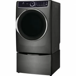 Outlet 🎁 Electrolux 15 in. Laundry Pedestal with Storage Drawer in Titanium 💯 -Appliance Parts Store titanium electrolux washer and dryer pedestals epwd257utt d4 1000