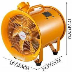 Hot Sale ✨ VEVOR Explosion Proof Fan 12 in. Utility Blower 550 Watt 60HZ 3450 RPM for Extraction and Ventilation in Explosive Places 🔥 -Appliance Parts Store vevor portable fan parts zlfjst12cfb000001v6 76 1000