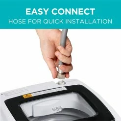 Budget 👏 BLACK+DECKER 17.69 in. W 0.9 cu. ft. White Portable Top Load Washing Machine 🥰 -Appliance Parts Store white black decker portable washing machines bpwm09w 76 1000