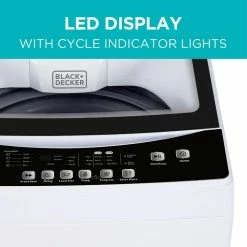 Best Sale 🤩 BLACK+DECKER 2.0 cu. ft. Portable Top Load Washing Machine in White 😉 -Appliance Parts Store white black decker portable washing machines bpwm20w 4f 1000