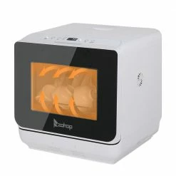 Best deal ✔️ Karl home 18 in. Portable Countertop Dishwasher with 4 Place Settings Capacity 👍 -Appliance Parts Store white countertop dishwashers 161706064359 4f 1000