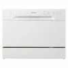 Outlet ⭐ Danby 24 in. White CounterTop Front Control Dishwasher with 6-Cycles, 6 Place Settings Capacity 🌟 -Appliance Parts Store white danby countertop dishwashers ddw621wdb 64 1000
