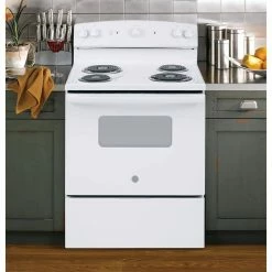 Best reviews of 🎁 30 in. 5.0 cu. ft. Electric Range in White 🔔 -Appliance Parts Store white ge single oven electric ranges jbs160dmww 31 1000