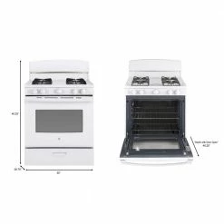 Discount 👏 4.8 cu. ft. Gas Range in White ✨ -Appliance Parts Store white ge single oven gas ranges jgbs30dekww a0 1000