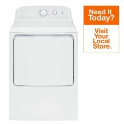 Buy 🔔 Hotpoint 6.2 cu. ft. White Electric Vented Dryer with Auto Dry ⌛