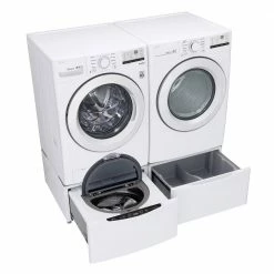 Buy 🛒 LG Electronics 27 in. Laundry Pedestal with Storage Drawer for Washers and Dryers in White 😉 -Appliance Parts Store white lg electronics washer and dryer pedestals wdp4w 4f 1000