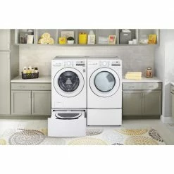 Buy 🛒 LG Electronics 27 in. Laundry Pedestal with Storage Drawer for Washers and Dryers in White 😉 -Appliance Parts Store white lg electronics washer and dryer pedestals wdp4w c3 1000