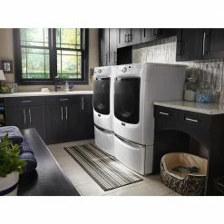 Discount ⭐ Maytag 15.5 in. White Pedestal for Front Load Washer and Dryer with Storage 🎁 -Appliance Parts Store white maytag washer and dryer pedestals xhpc155xw 4f 1000