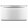 Discount ⭐ Maytag 15.5 in. White Pedestal for Front Load Washer and Dryer with Storage 🎁 -Appliance Parts Store white maytag washer and dryer pedestals xhpc155xw 64 1000