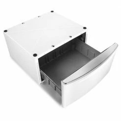 Discount ⭐ Maytag 15.5 in. White Pedestal for Front Load Washer and Dryer with Storage 🎁 -Appliance Parts Store white maytag washer and dryer pedestals xhpc155xw c3 1000