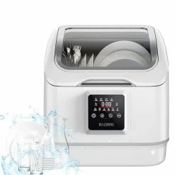 Promo 🛒 Razorri 17 in. White Portable Countertop Dishwasher - Compact for 4-Sets of Tableware, 7-Place Settings and Washing Modes 👍 -Appliance Parts Store white razorri countertop dishwashers comodo cdw04a a0 1000