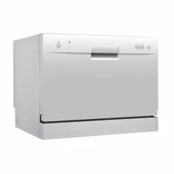 New 🎁 RCA 24 in. White Electronic CounterTop Control 600120-volt Dishwasher with 6-Cycles, 6 Place Settings Capacity 🌟 -Appliance Parts Store white rca portable dishwashers rdw3208 40 1000