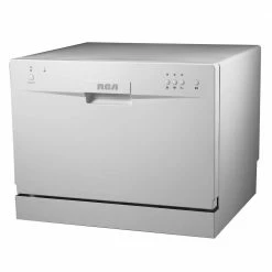 New 🎁 RCA 24 in. White Electronic CounterTop Control 600120-volt Dishwasher with 6-Cycles, 6 Place Settings Capacity 🌟